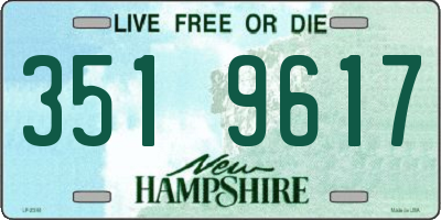 NH license plate 3519617