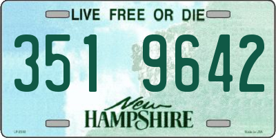 NH license plate 3519642