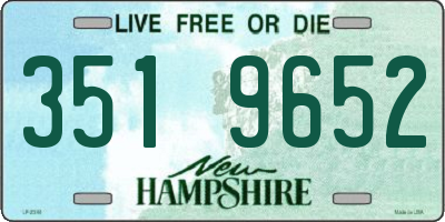 NH license plate 3519652