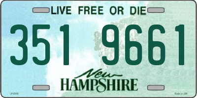 NH license plate 3519661