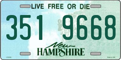 NH license plate 3519668