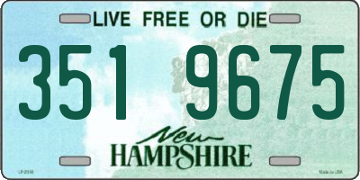 NH license plate 3519675