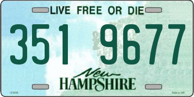 NH license plate 3519677