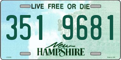 NH license plate 3519681