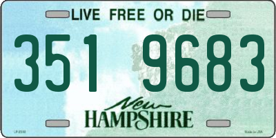 NH license plate 3519683