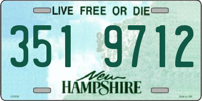 NH license plate 3519712