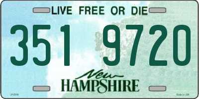 NH license plate 3519720