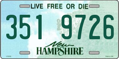 NH license plate 3519726