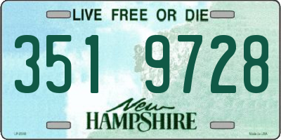 NH license plate 3519728