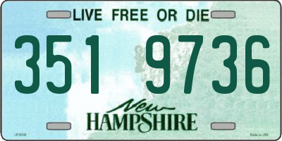 NH license plate 3519736