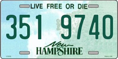 NH license plate 3519740