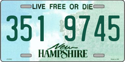 NH license plate 3519745