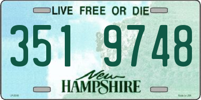 NH license plate 3519748