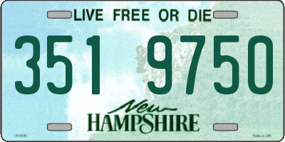 NH license plate 3519750