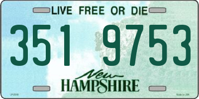 NH license plate 3519753