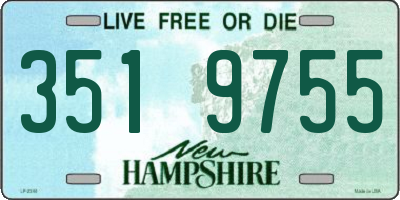 NH license plate 3519755