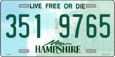 NH license plate 3519765
