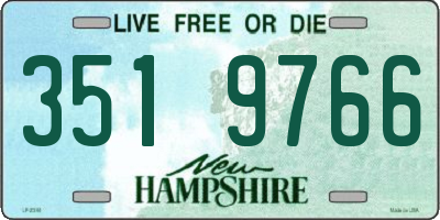 NH license plate 3519766