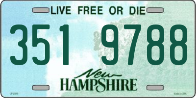 NH license plate 3519788