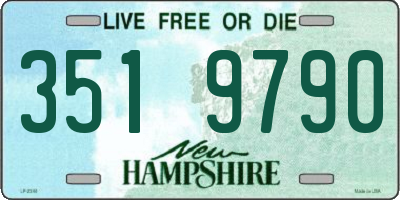NH license plate 3519790