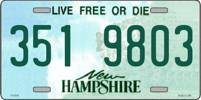 NH license plate 3519803