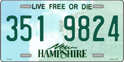 NH license plate 3519824