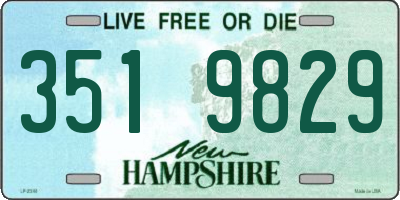 NH license plate 3519829