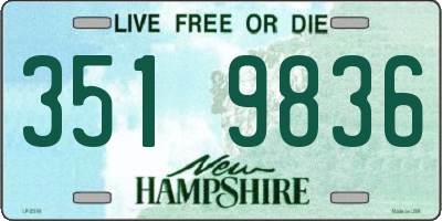 NH license plate 3519836