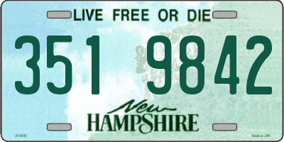 NH license plate 3519842