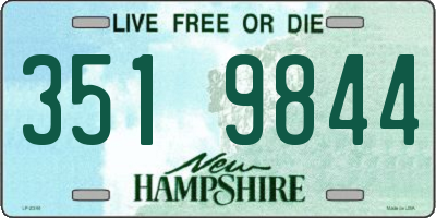 NH license plate 3519844