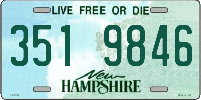 NH license plate 3519846