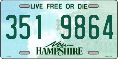 NH license plate 3519864