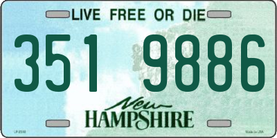 NH license plate 3519886