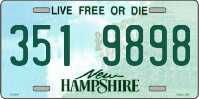 NH license plate 3519898