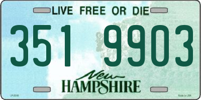 NH license plate 3519903