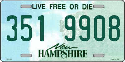 NH license plate 3519908