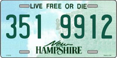 NH license plate 3519912