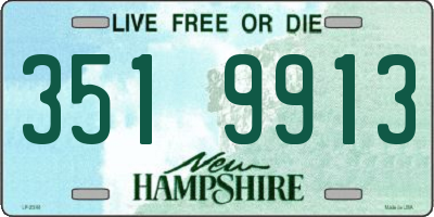 NH license plate 3519913