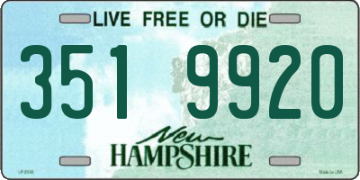 NH license plate 3519920