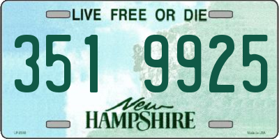 NH license plate 3519925