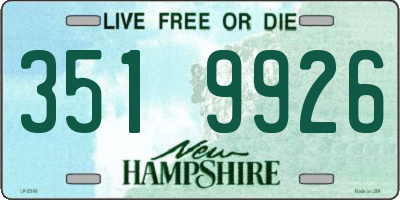 NH license plate 3519926
