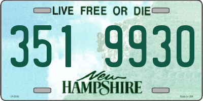 NH license plate 3519930