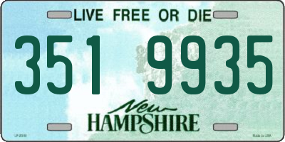 NH license plate 3519935