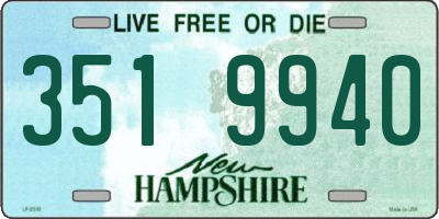NH license plate 3519940