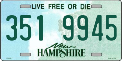 NH license plate 3519945