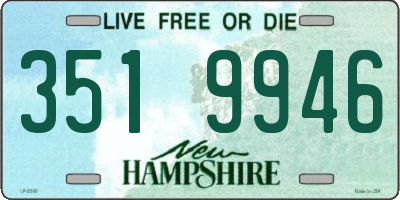 NH license plate 3519946