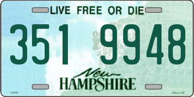 NH license plate 3519948