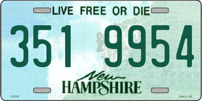 NH license plate 3519954