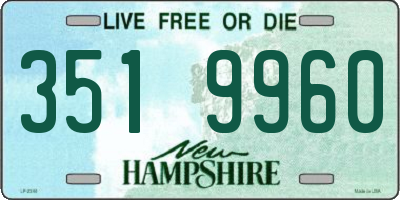 NH license plate 3519960
