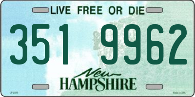 NH license plate 3519962